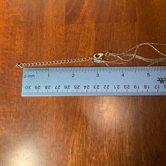 Matching Art Deco Hammered Silver Beaded Necklace and Earrings Set, 18”-21” - Picture 4 of 6